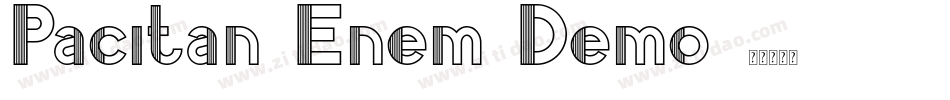 Pacitan Enem Demo字体转换